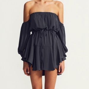 Shona Joy Core Off the Shoulder Mini Dress