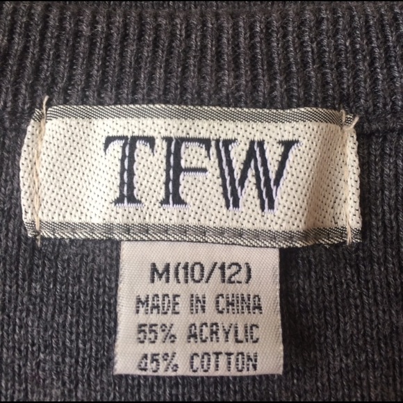 Boys half sleeve sweater by TFW size m 10/12 - Picture 3 of 4