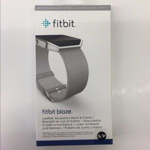 Fitbit Blaze MIST GRAY Leather Band + Frame (SM)