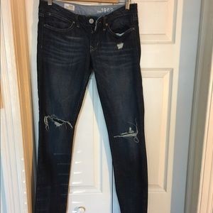Gap distressed skinny jeans