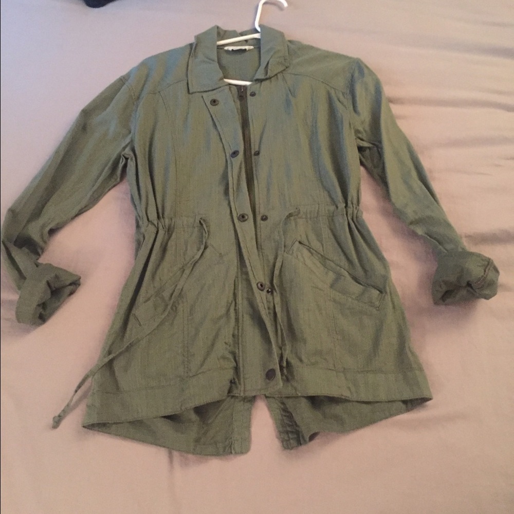 Hunter green Abercrombie and fitch jacket, x-small
