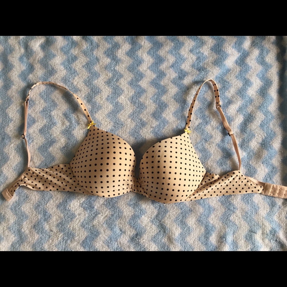 Victoria's Secret polka dotted push-up bra