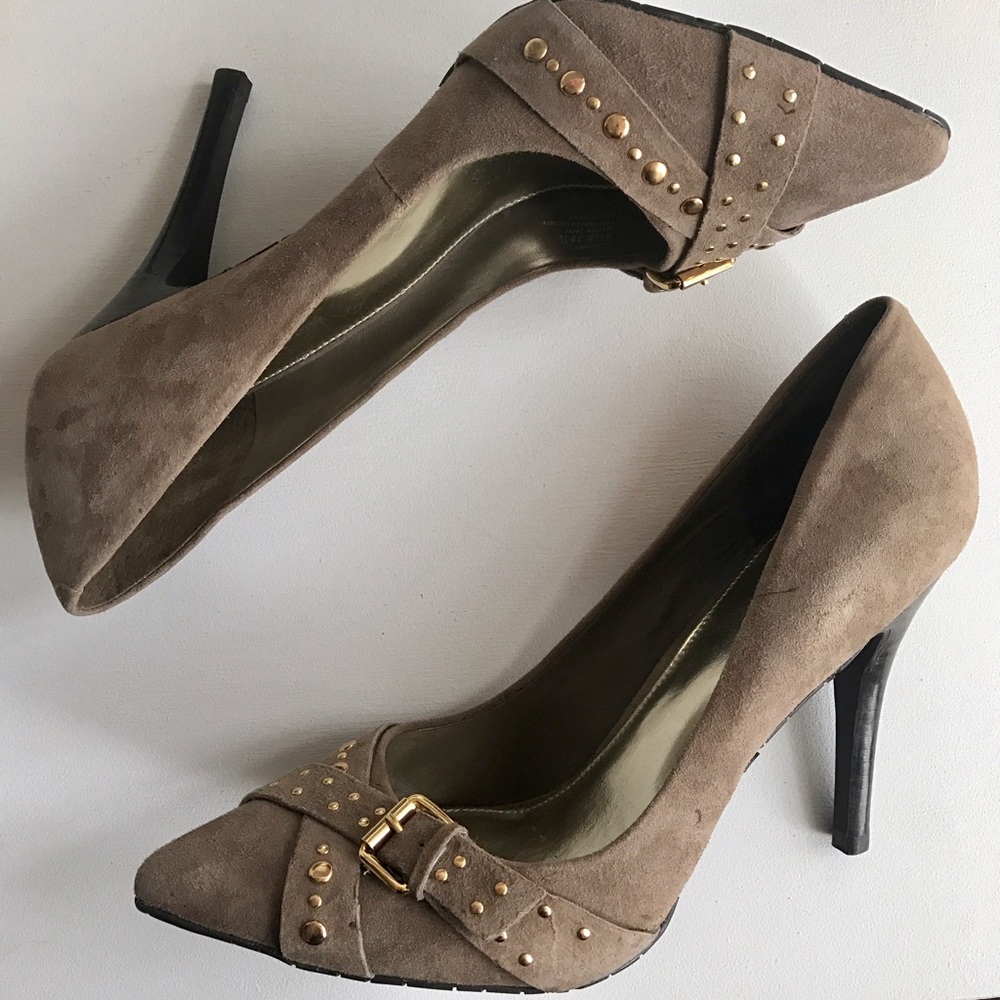 BCBG Paris "Lucinex" Suede Heels