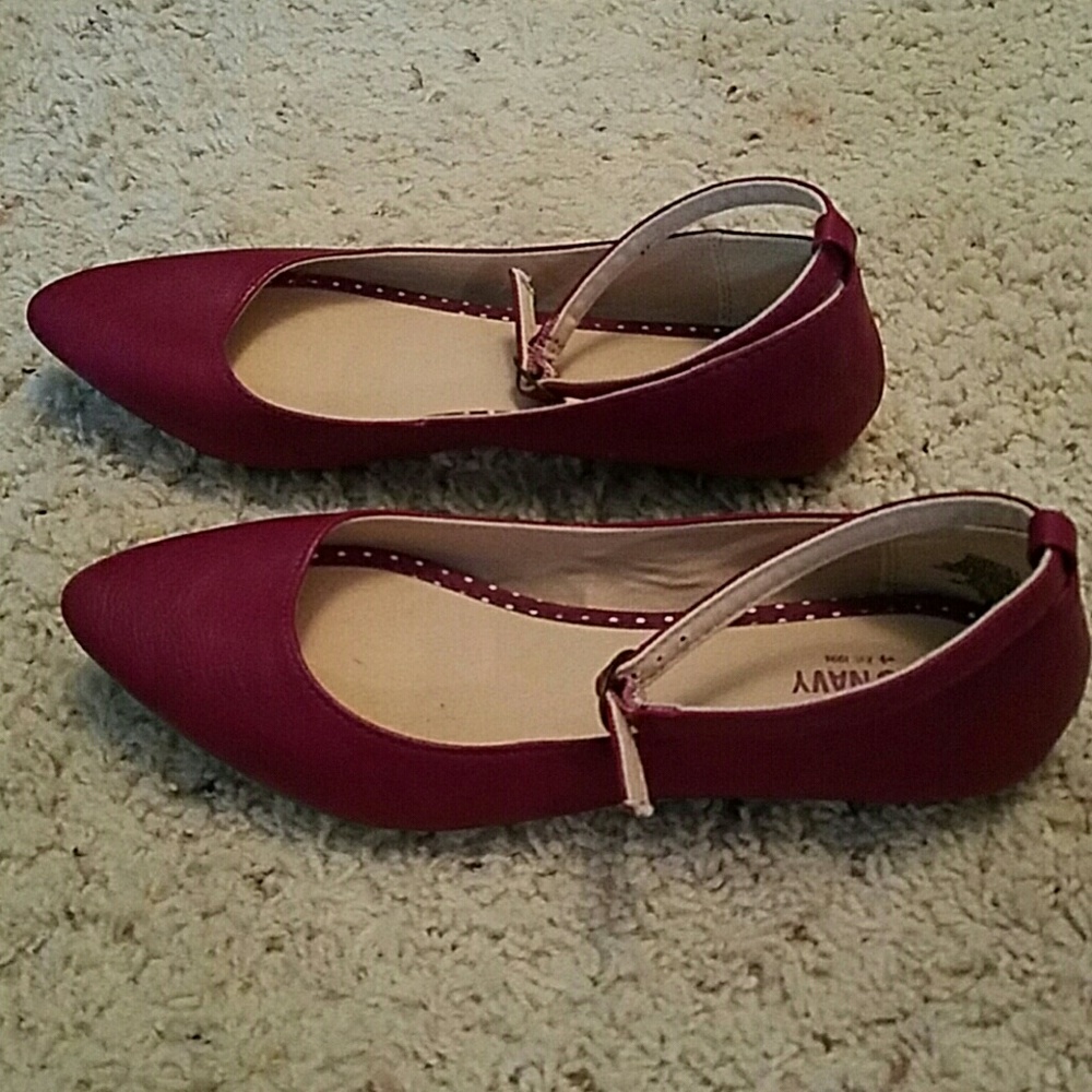 Magenta ballerina flats