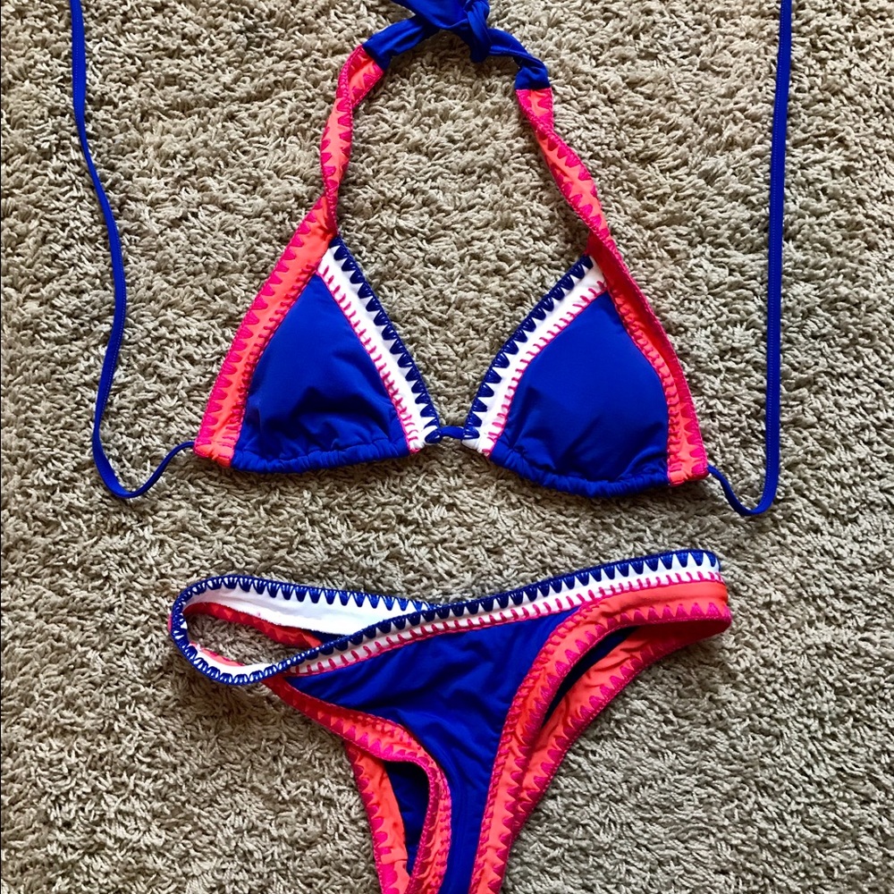 Seafolly Summer Vibe Slide Tri swimsuit