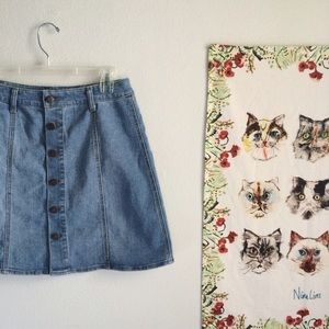 Old-school jean skirt