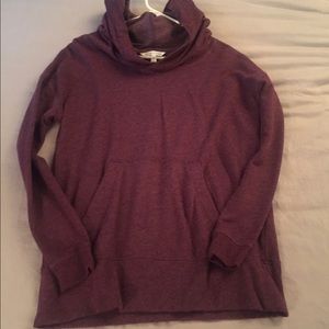 Oversized maroon victoria secret sweatshirt