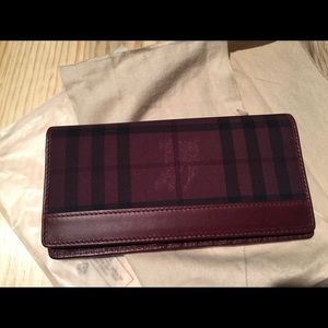 Burberry Cavendish Mahogany Red Wallet