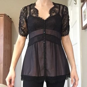 🎉12H LEFT, FINAL MARKDOWN🎉Silk & Lace Top