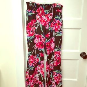 Roxy Floral Flared-leg Beach Pant
