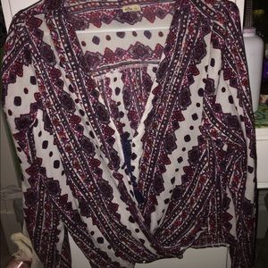 Boho styled shirt from hollister