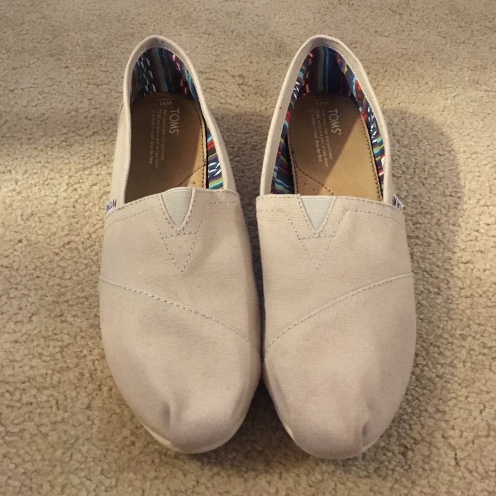 Grey Silver Size 11 Toms - worn once