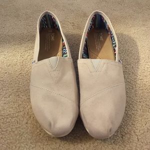 Grey Silver Size 11 Toms - worn once