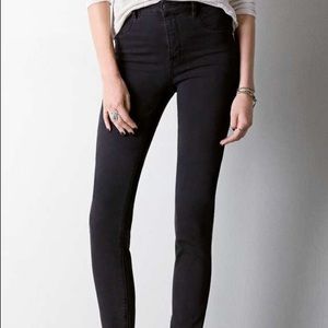 High waisted black jeans