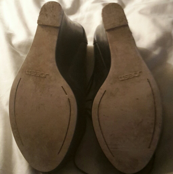 Joes Jeans Black Wedge Booties - Picture 3 of 4