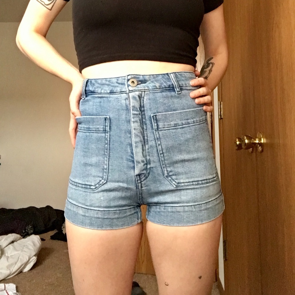 Retro High-Waist Shorts