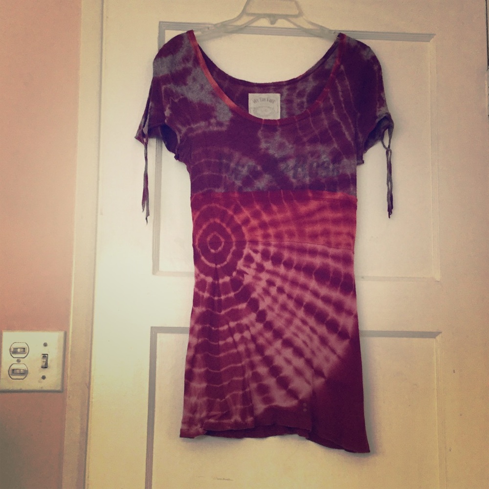 FREE PEOPLE ~We The Free, tye dyed fancy t-shirt!!