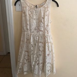 Cute off white lace dress