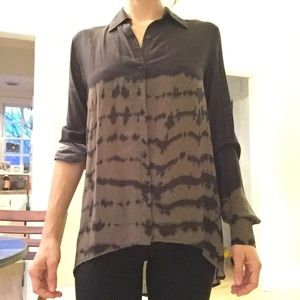 Tie Dye High Low Blouse