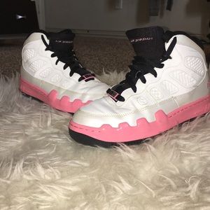 Air Jordan Force IX (AJF9) GS-White Pink-DEAR MAMA