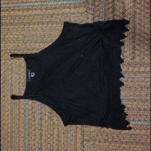 Black tank top.