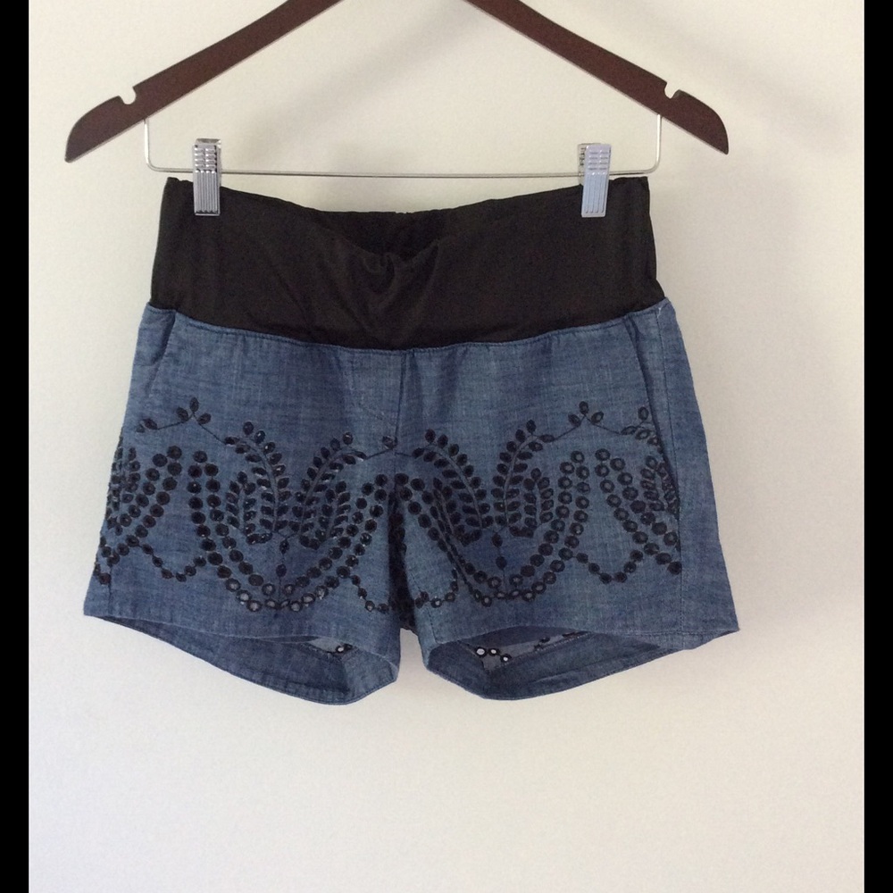 Ann Taylor LOFT Maternity Shorts, Chambray Blue