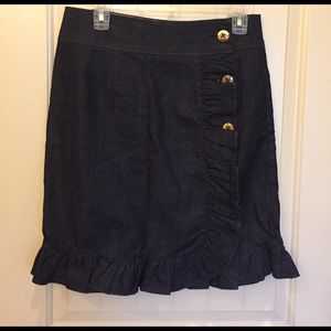 Anthropologie Leifsdottir Denim Skirt sz 10