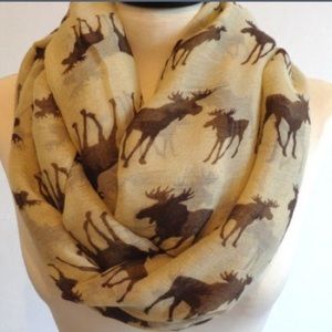 Moose print scarf