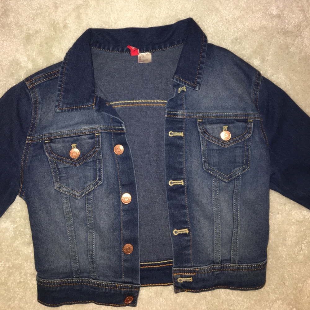 H&M cropped denim jacket