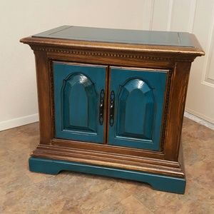 Two door end table