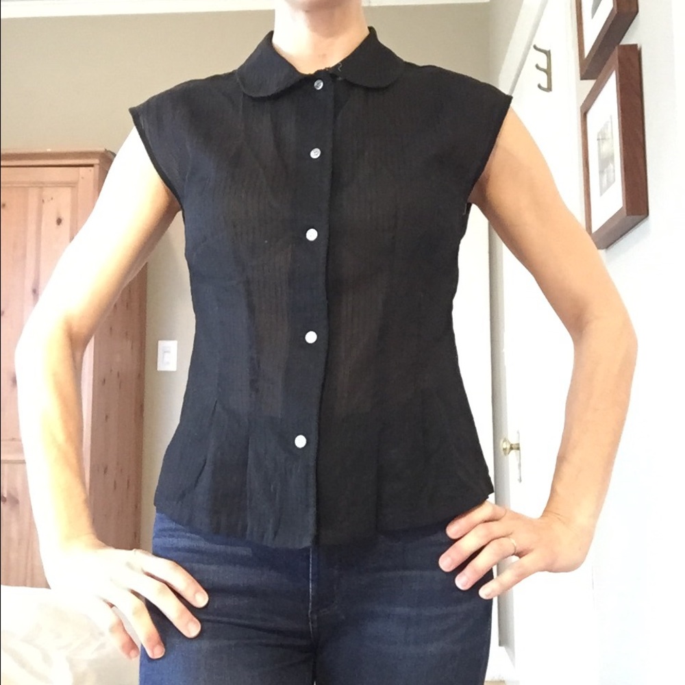 Retro Cap Sleeve Top