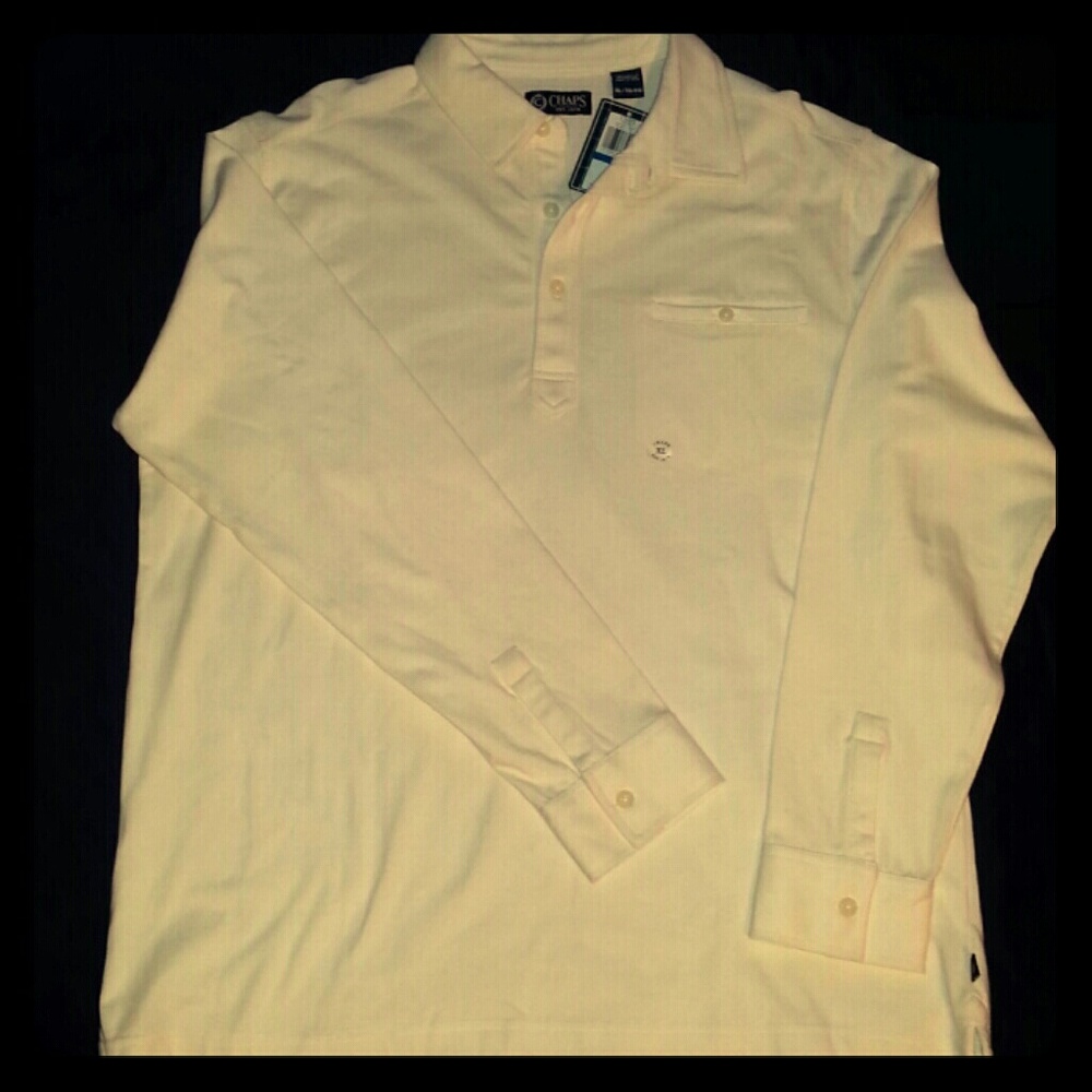 Chaps long sleeve polo shirt