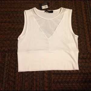 White tank top.