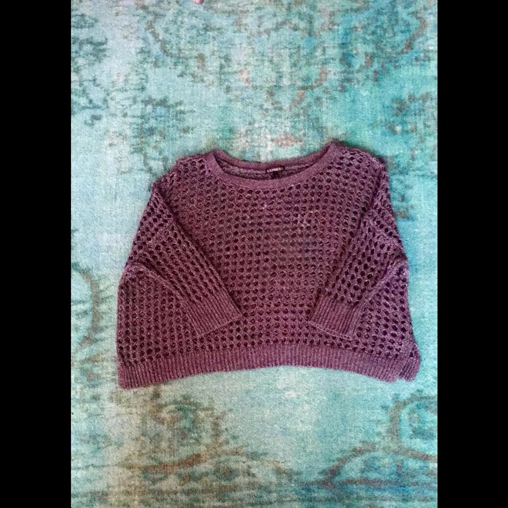 Express Grey Knit Sweater