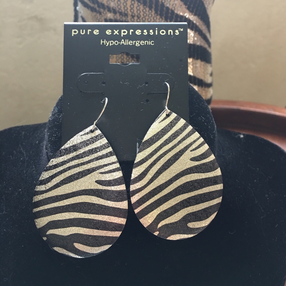 Zebra Hypo-Allergenic Earrings