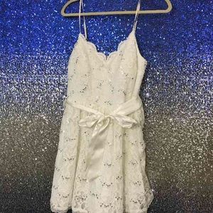 White Sequin Dress