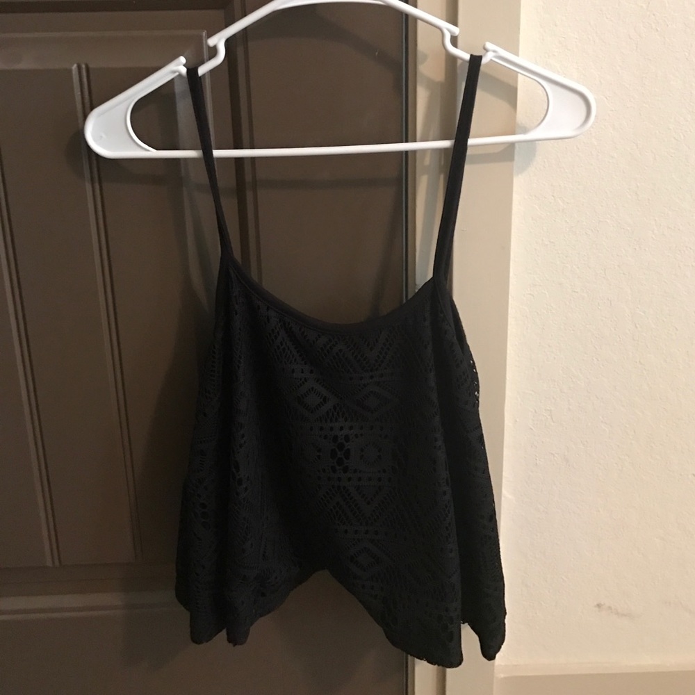 Black crop top