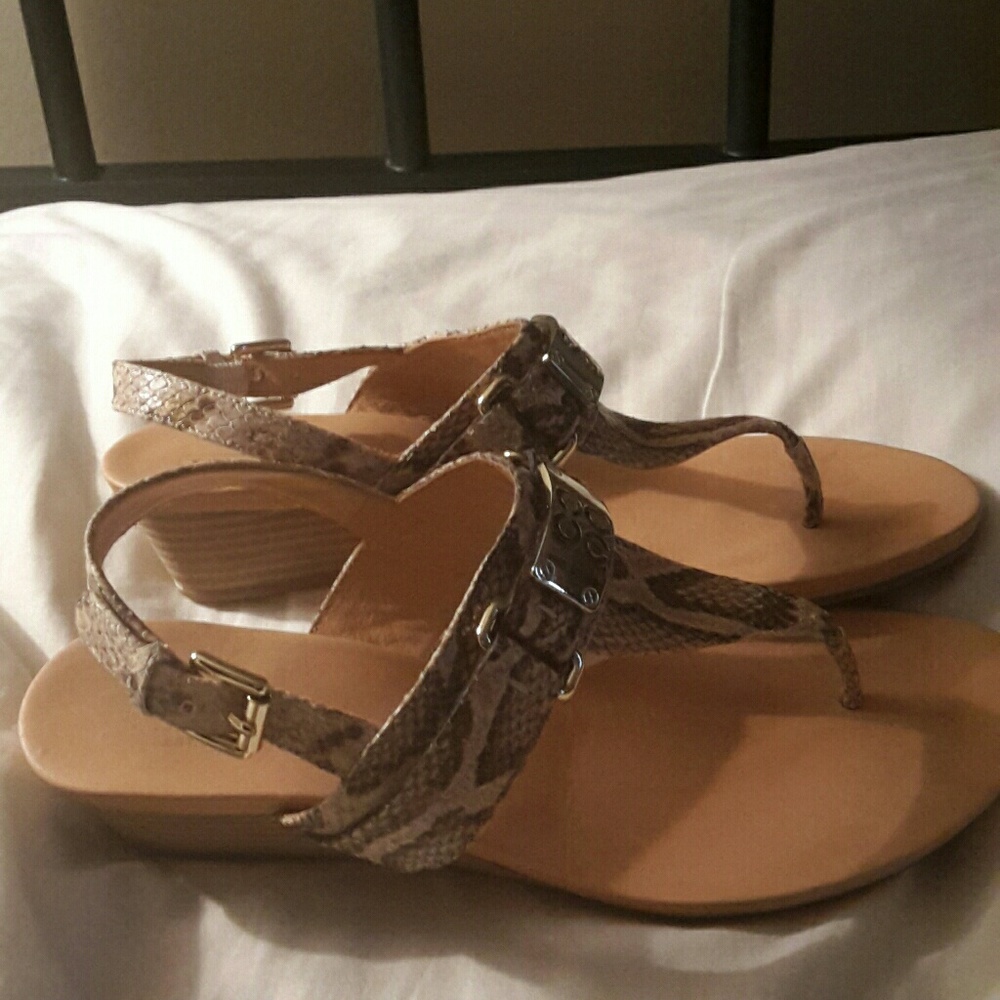 Coach Danielle Printed Python Sandals - image 2