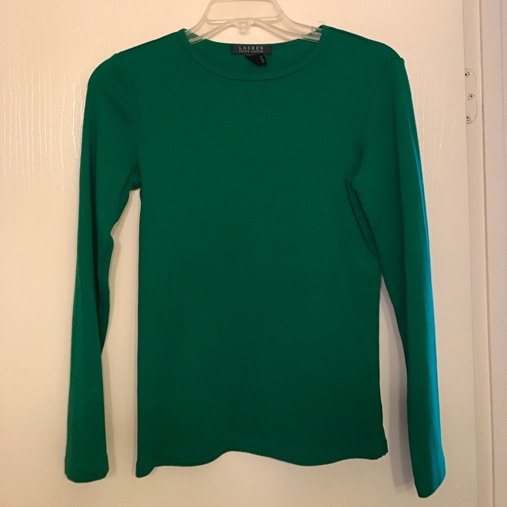 Emerald green Ralph Lauren top