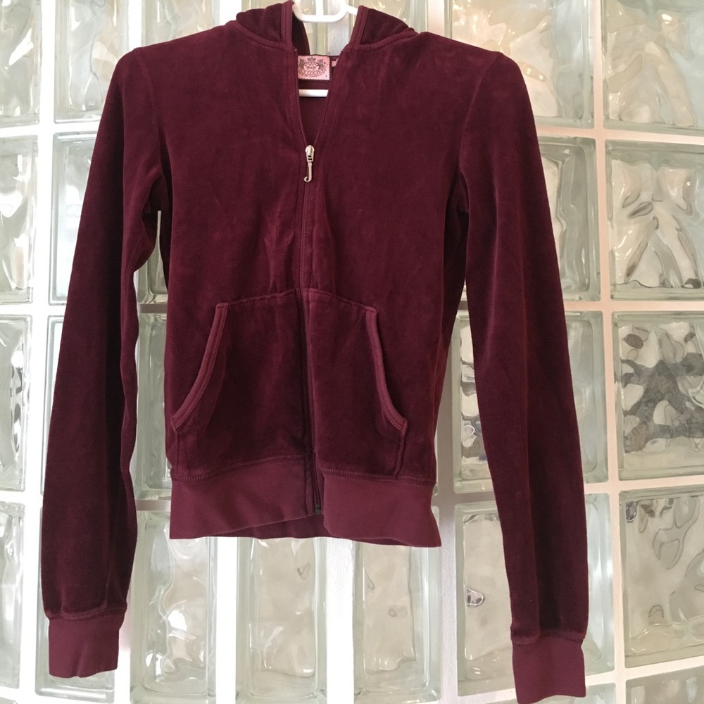 Juicy Couture velour burgundy jacket