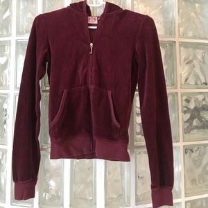 Juicy Couture velour burgundy jacket