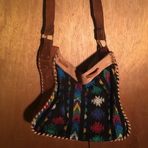 Aztec genuine leather bag.