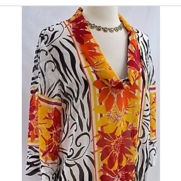 NWOT Alfani drape neck blouse - Picture 6 of 6