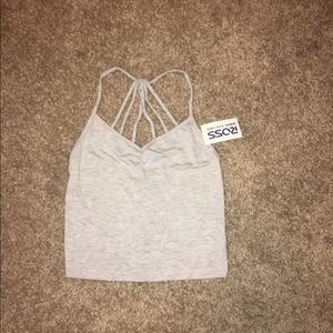 New with Tags, Grey Crop Top