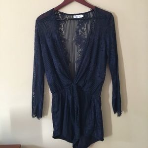 LIONESS LACE ROMPER