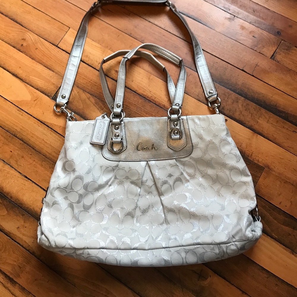 Silver Coach Purse