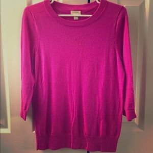 J.Crew Tippi Sweater in Hot Pink