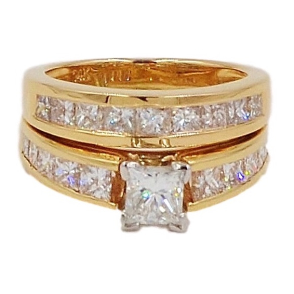 Beautiful Ring Set 14K 3.23 CTTW.   BIG STONE.71CT