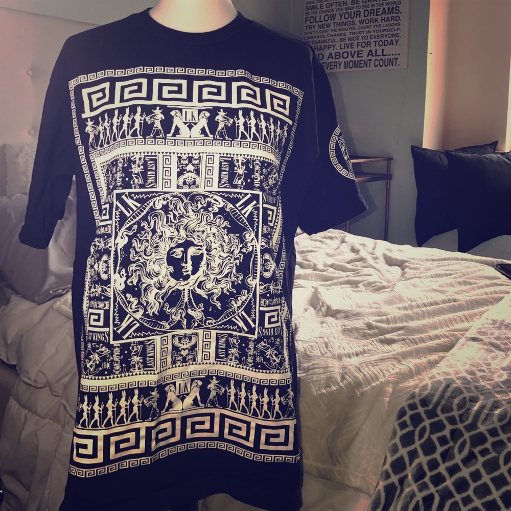 Black & White Men's Last Kings T-Shirt, Size XL