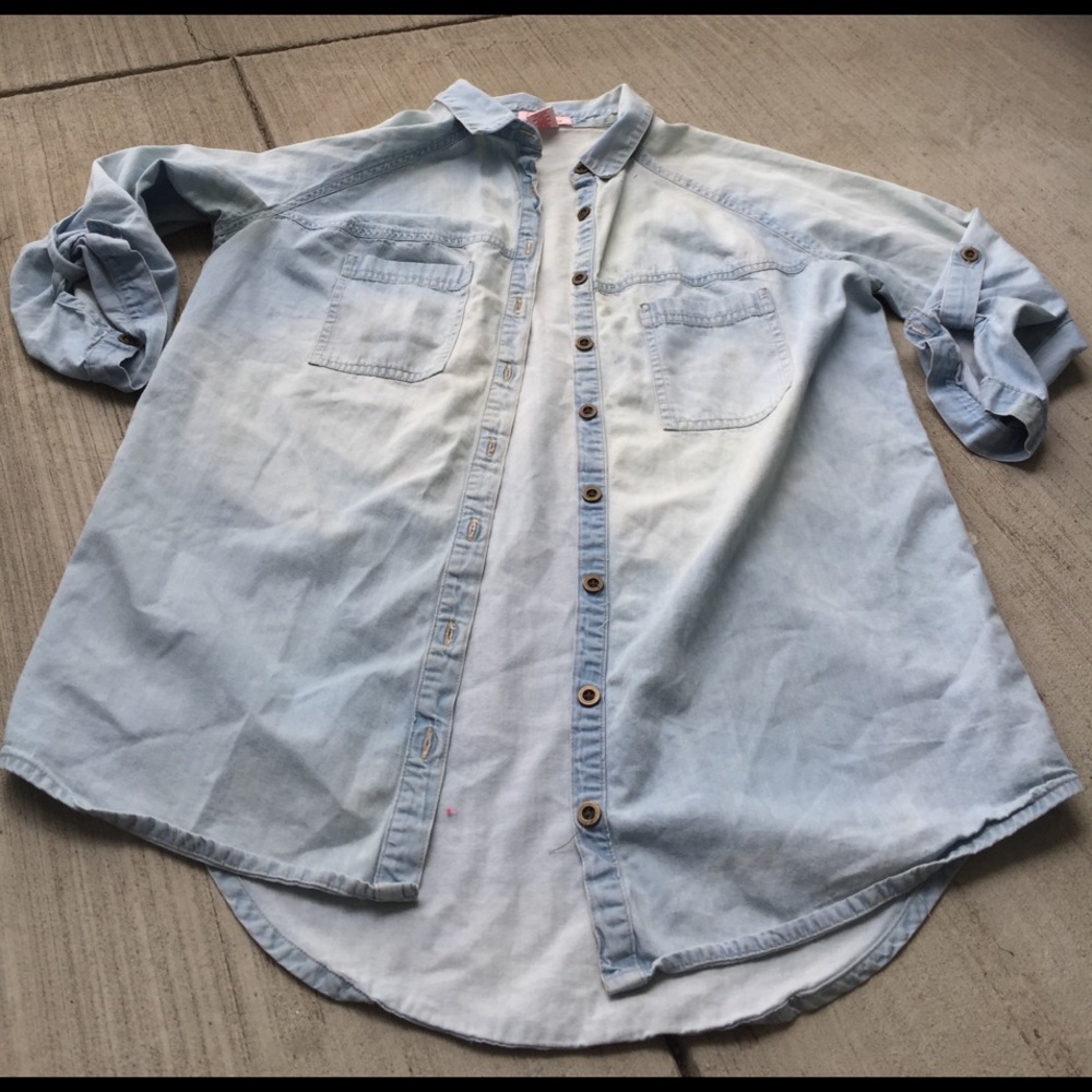 Button down Jean looking top